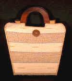 woman woven handbag by art export bali indonesia