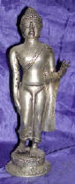Silver Plated Bronze Buddha